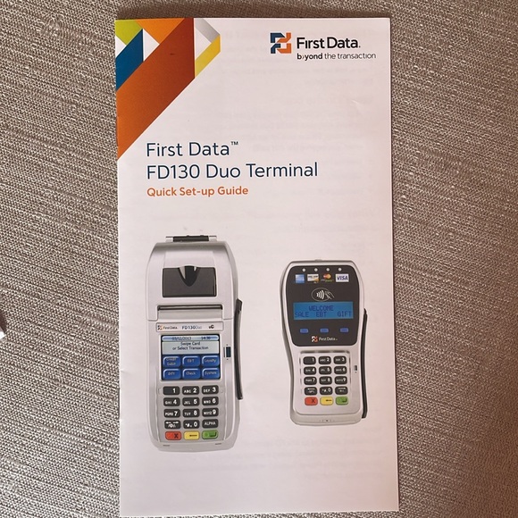First Data FD130 Duo Terminal Credit Card Machine With Paper - Picture 7 of 7